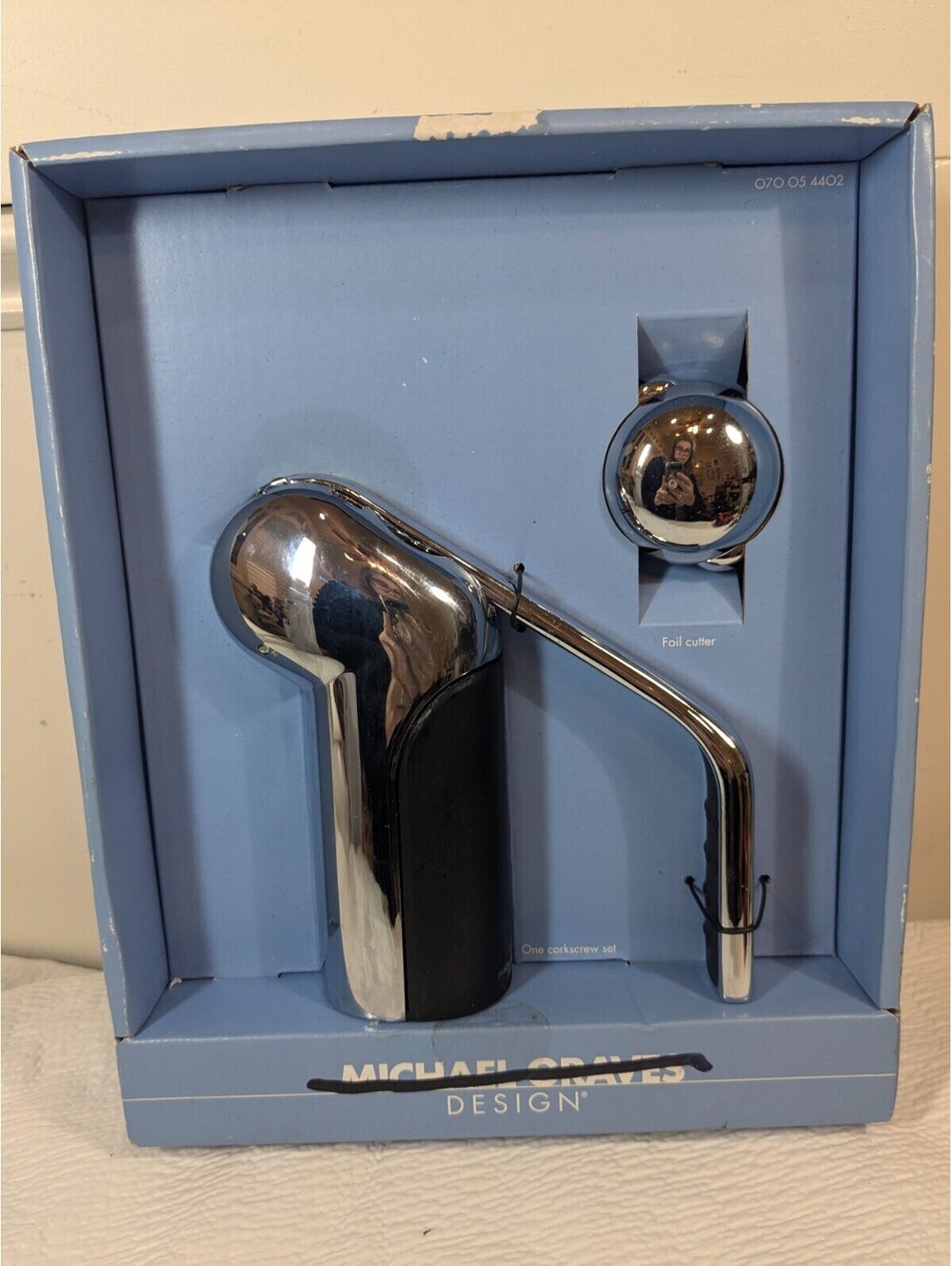 Michael Graves Design Lever Corkscrew Set with Foil Cutter Target RARE READ